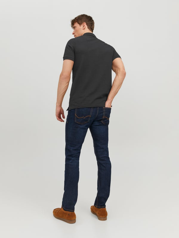 Premium By Jack & Jones Plain Polo Black / Black