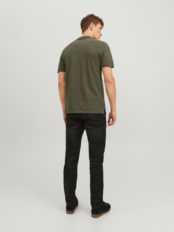 Premium By Jack & Jones Plain Polo Green / Olive Night