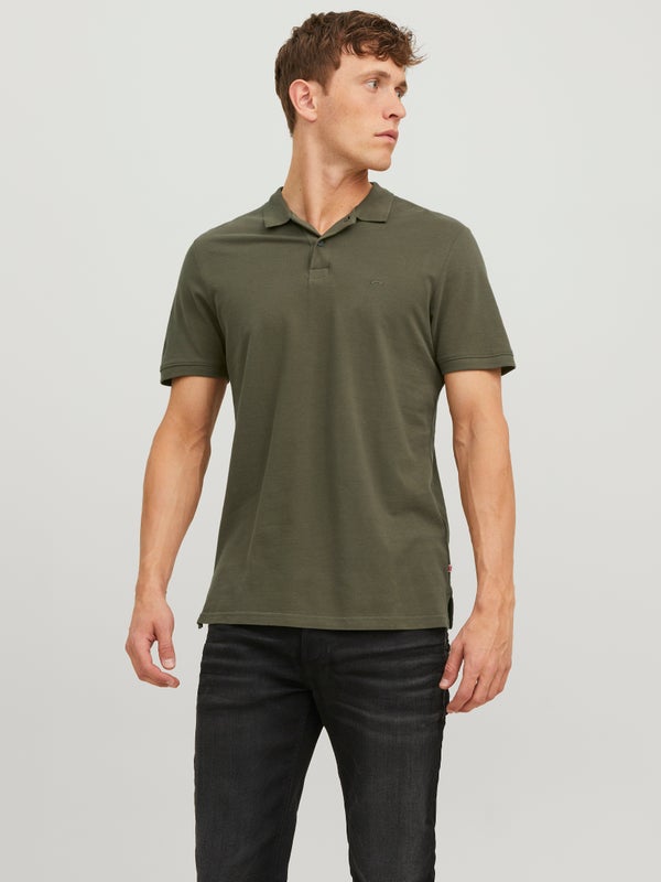 premium by jack & jones Plain Polo Green / Olive Night