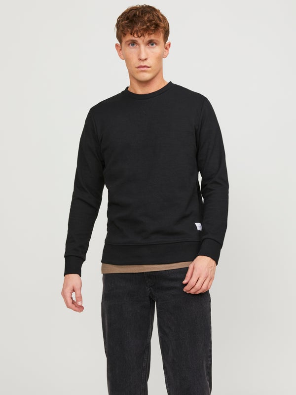 Premium By Jack & Jones Plain Sweatshirt Black / Black