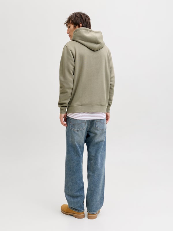 Premium By Jack & Jones Printed Hoodie Grey / Vetiver