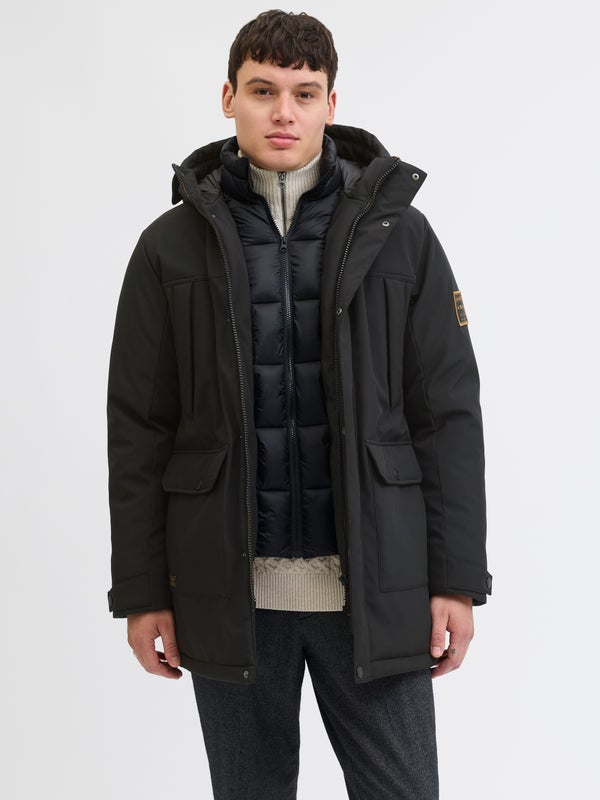 premium by jack & jones Softshell jacket Black / Black