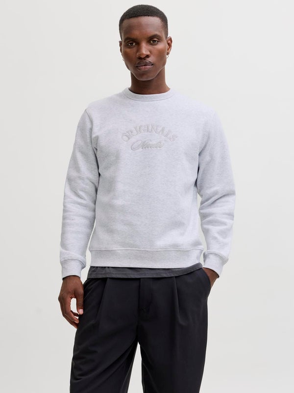 premium by jack & jones Sweatshirt Grey / Bright White