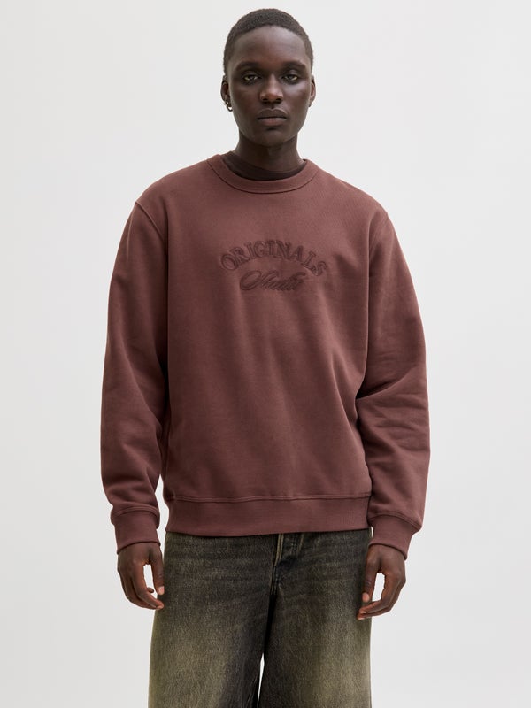 Premium By Jack & Jones Sweatshirt Red / Deep Mahogany
