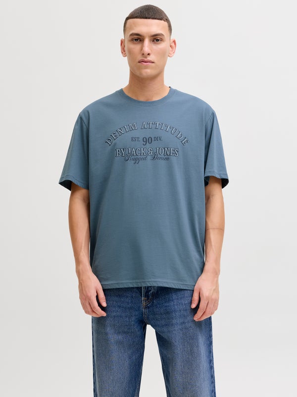 Premium By Jack & Jones T-shirt Grey / Blue Mirage