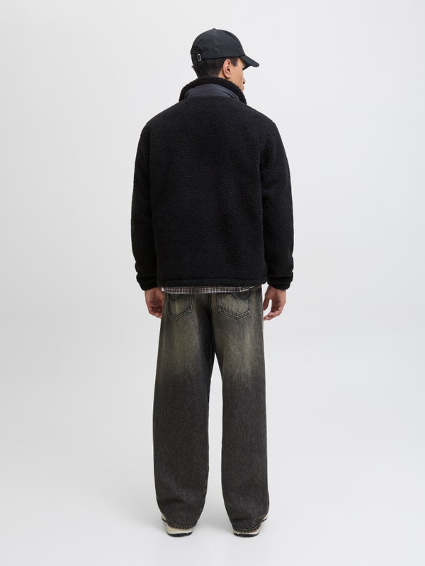 Premium By Jack & Jones Teddy Jacket Black / Black