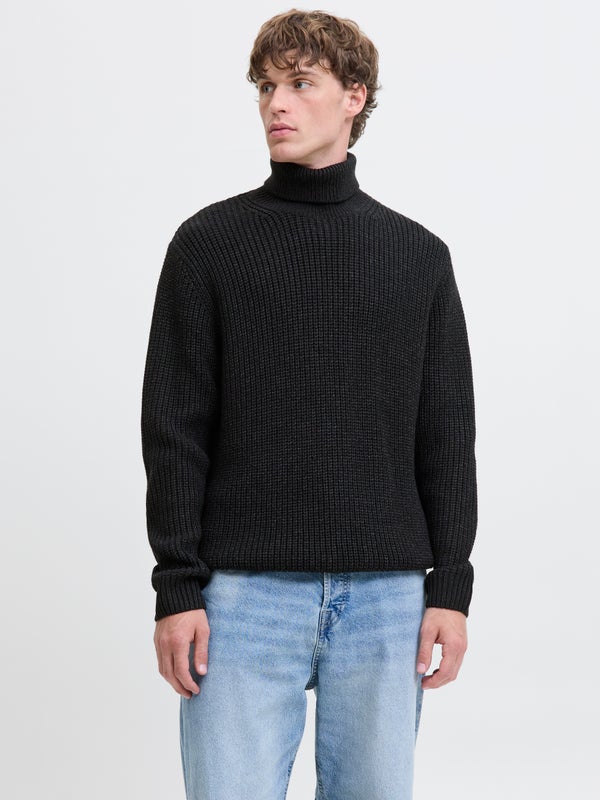 premium by jack & jones Turtleneck Black / Black