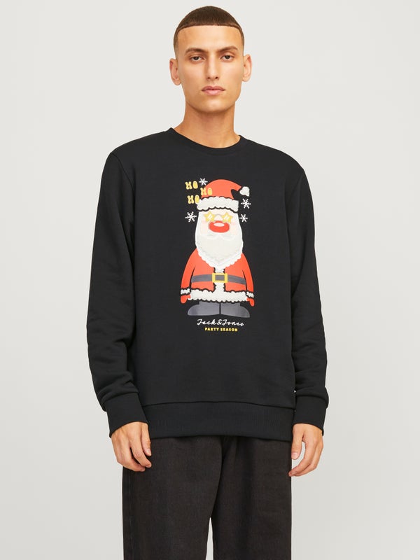 Premium By Jack & Jones X-mas Sweatshirt Black / Black