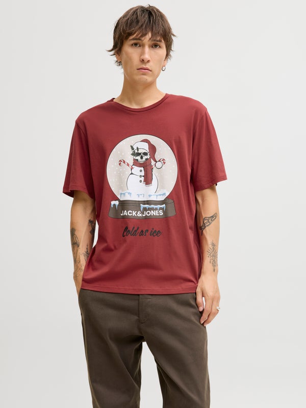 Premium By Jack & Jones X-mas T-shirt Red / Brick Red
