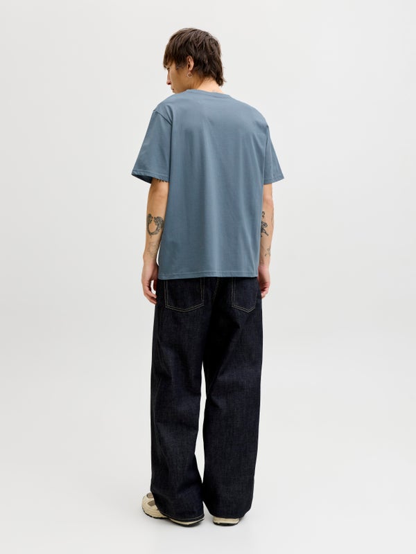 Premium By Jack & Jones Printed T-shirt Grey / Blue Mirage