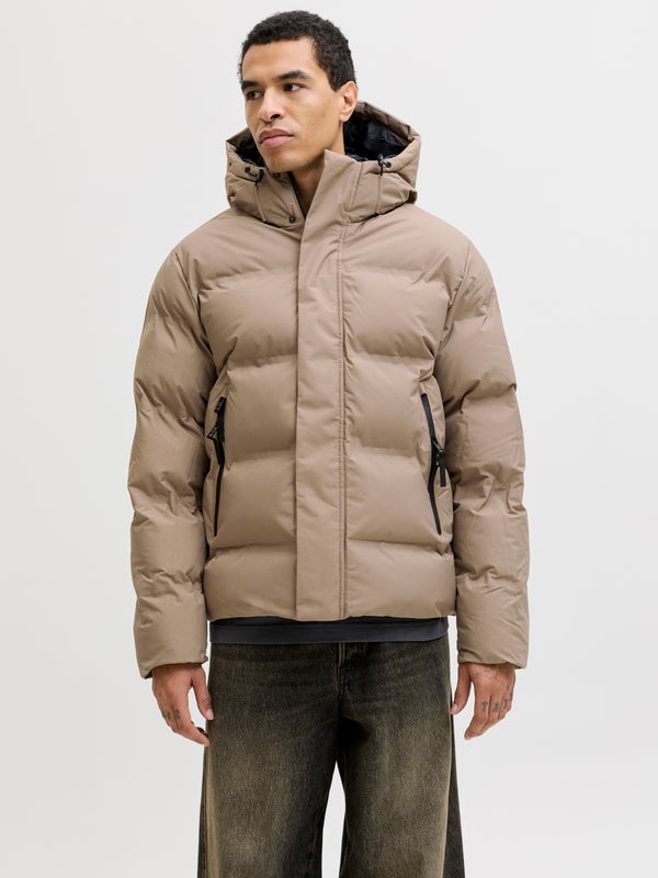 Premium By Jack & Jones Puffer Jacket Brown / Desert Taupe
