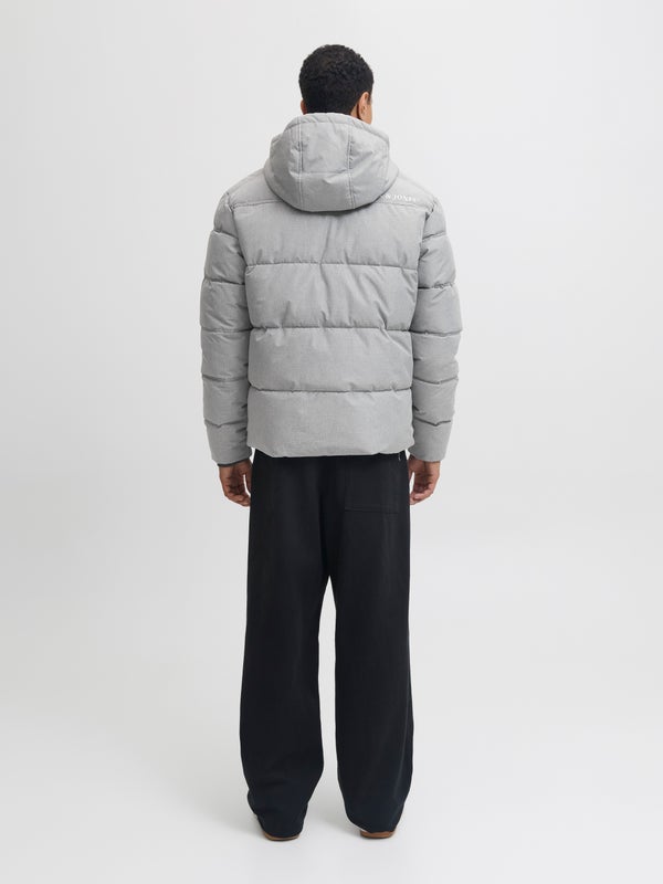 Premium By Jack & Jones Puffer Jacket Grey / Light Grey Melange