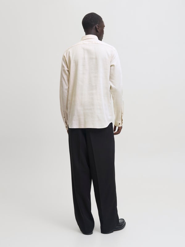 Premium By Jack & Jones Regular Fit Dress Shirt Beige / SilverGrey