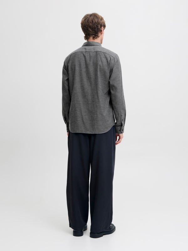 Premium By Jack & Jones Regular Fit Dress Shirt Grey / Black