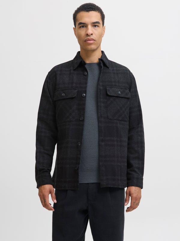 premium by jack & jones Regular Fit Overshirt Black / Black Beauty