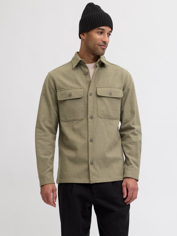 premium by jack & jones Regular Fit Overshirt Green / Aloe
