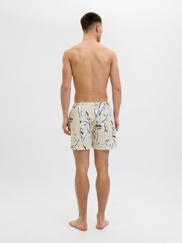 Premium By Jack & Jones Regular Fit Swim Shorts Bottom:Beige / Buttercream