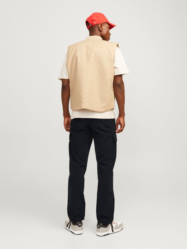 Premium By Jack & Jones Relaxed Fit Cargo Trousers Black / Black