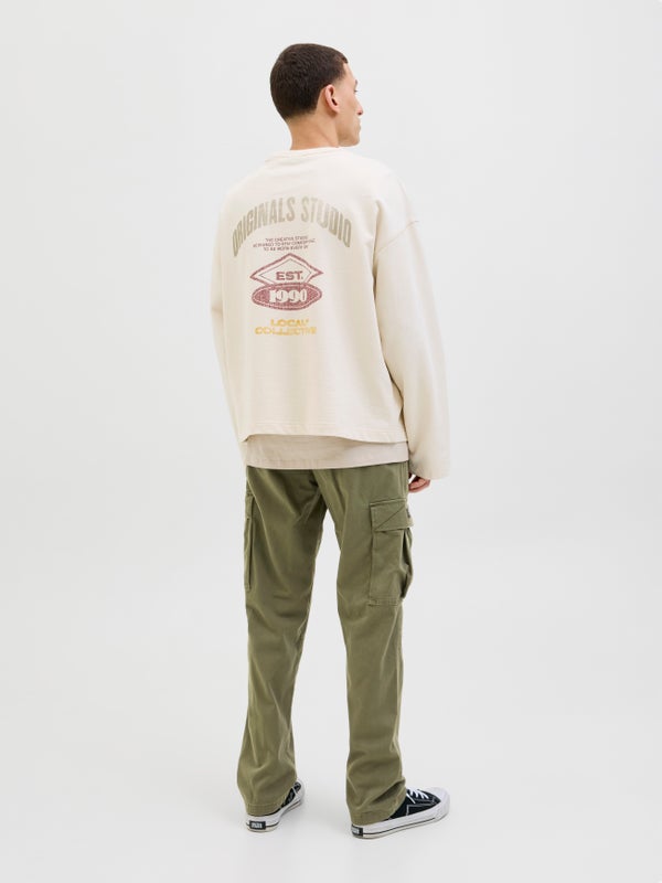 Premium By Jack & Jones Relaxed Fit Cargo Trousers Green / Olive Night