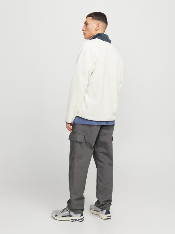Premium By Jack & Jones Relaxed Fit Cargo Trousers Grey / Castlerock