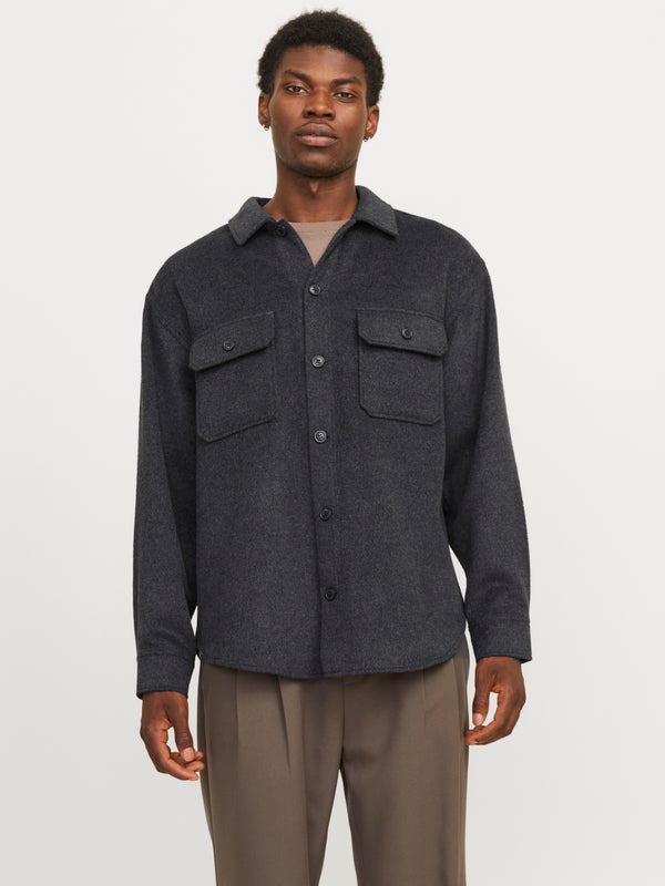 premium by jack & jones Relaxed Fit Overshirt Black / Black