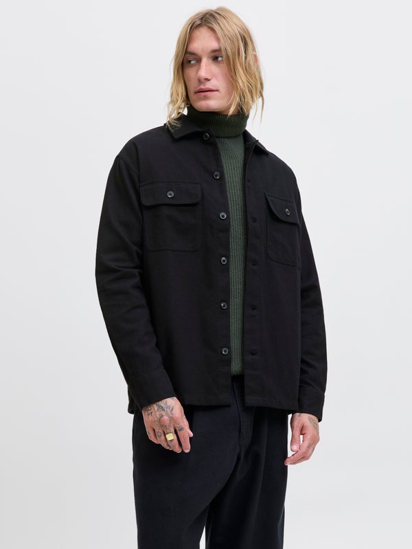 Premium By Jack & Jones Relaxed Fit Overshirt Black / Black
