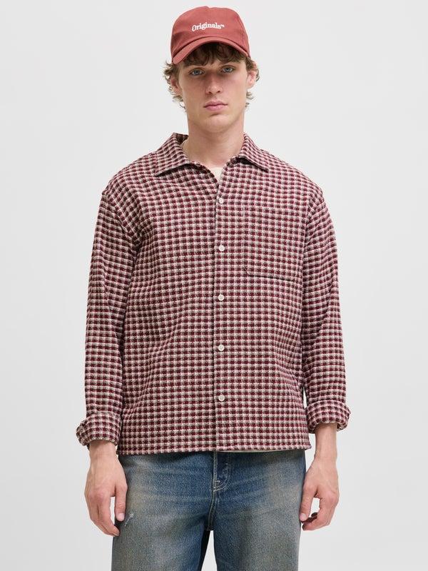 Premium By Jack & Jones Relaxed Fit Overshirt Red / Tibetan Red