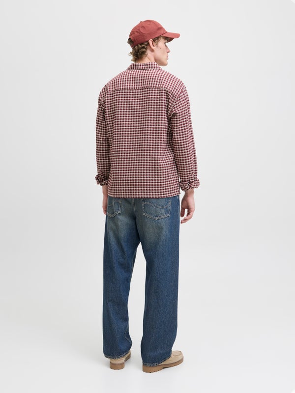Premium By Jack & Jones Relaxed Fit Overshirt Red / Tibetan Red