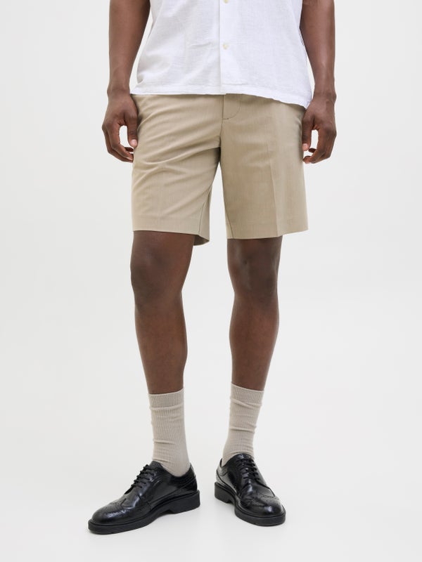 Premium By Jack & Jones Relaxed Fit Tailored Shorts Beige / Plaza Taupe