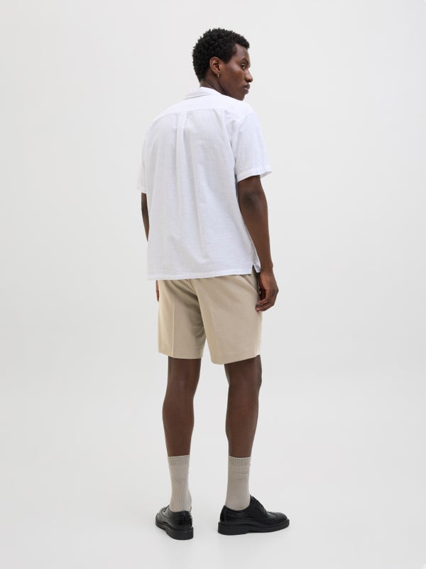 Premium By Jack & Jones Relaxed Fit Tailored Shorts Beige / Plaza Taupe