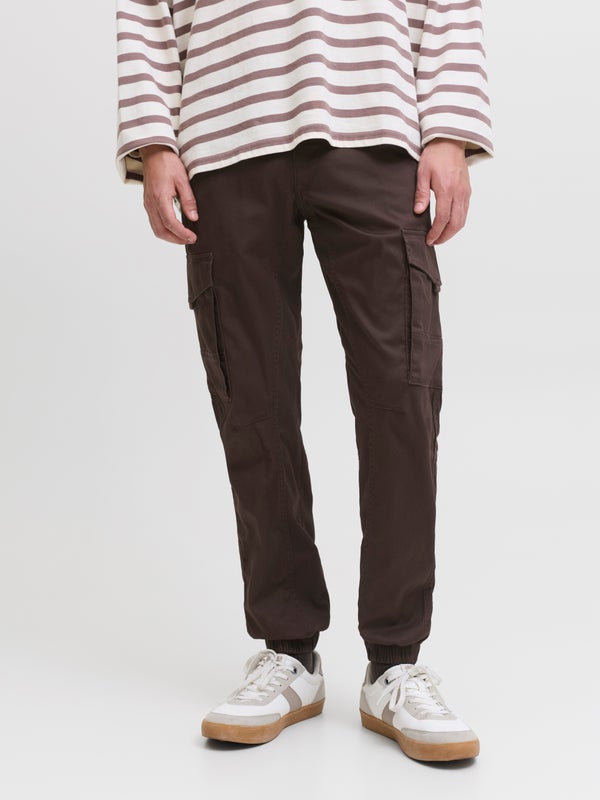premium by jack & jones Slim Fit Cargo trousers Brown / Delicioso