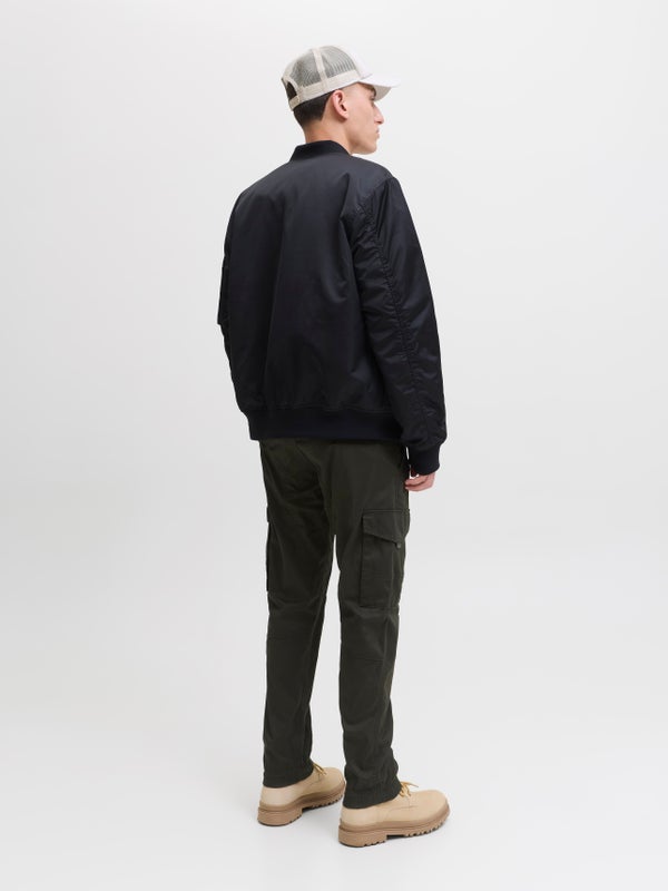 Premium By Jack & Jones Slim Fit Cargo Trousers Green / Rosin
