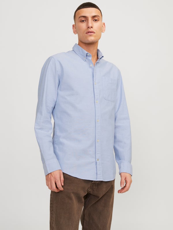 premium by jack & jones Slim Fit Casual shirt Blue / Cashmere Blue