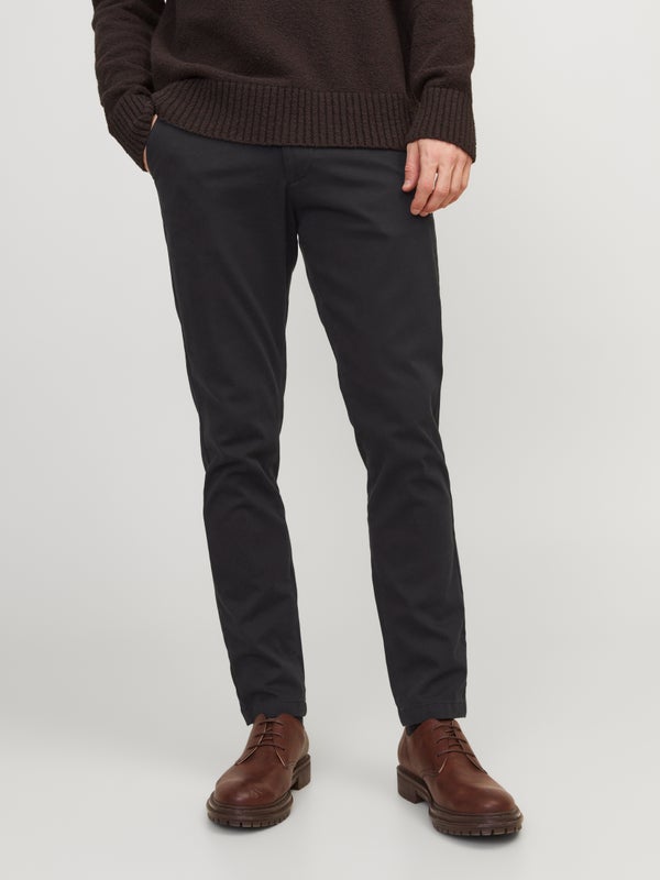 premium by jack & jones Slim Fit Chino pants Black / Black