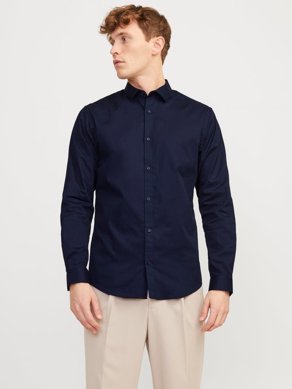 Premium By Jack & Jones Slim Fit Dress Shirt Blue / Navy Blazer