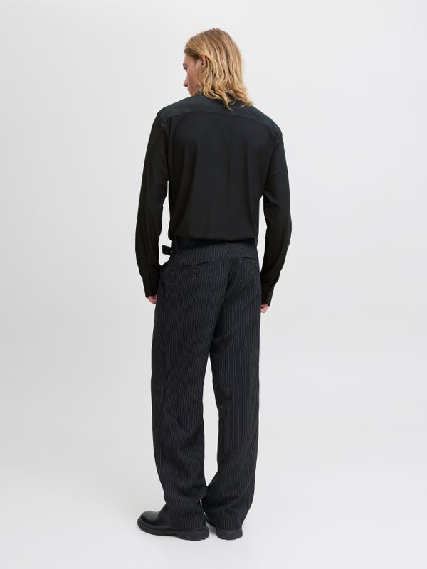 Premium By Jack & Jones Super Slim Fit Shirt Black / Black