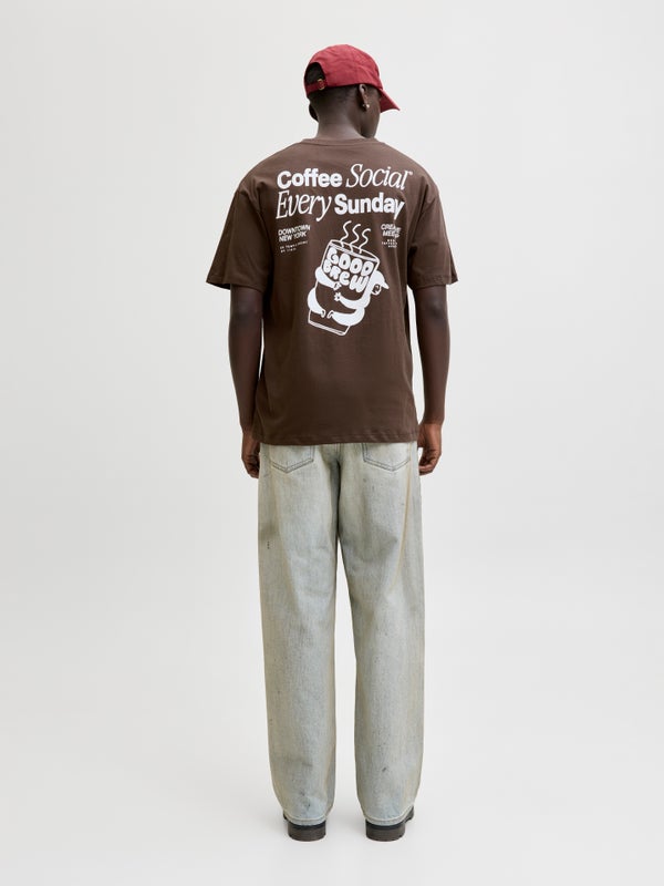 Premium By Jack & Jones T-shirt Brown / Chocolate Brown