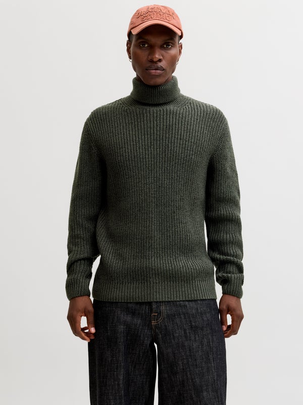 premium by jack & jones Turtleneck Green / Forest River