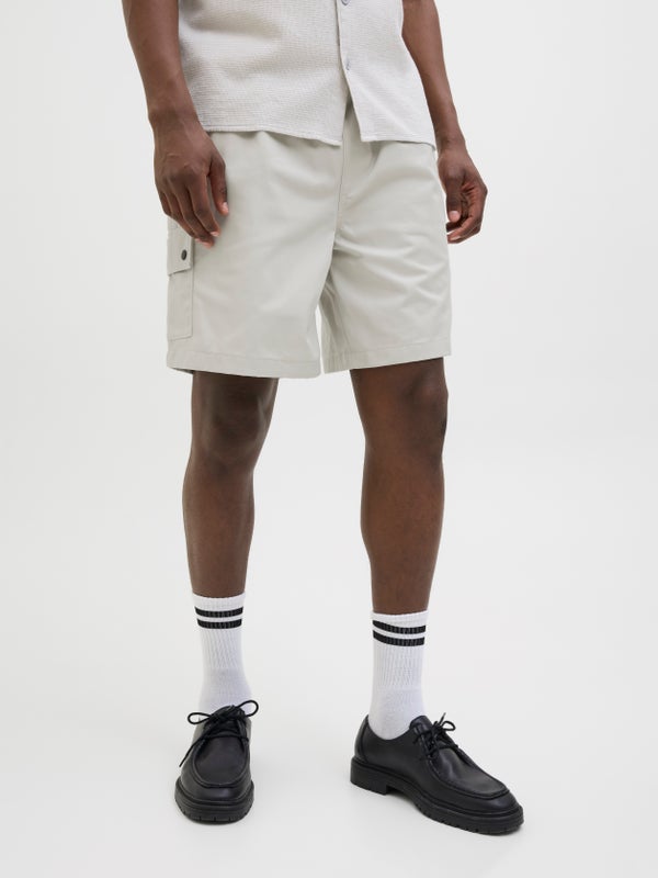 premium by jack & jones Wide-Leg Fit Cargo shorts Grey / Glacier Gray