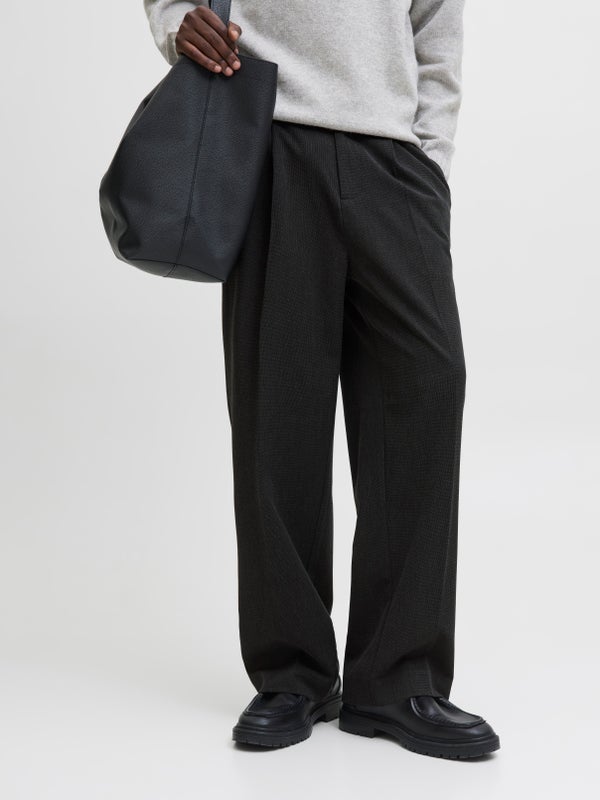 premium by jack & jones Wide-Leg Fit Classic pants Grey / DarkGrey