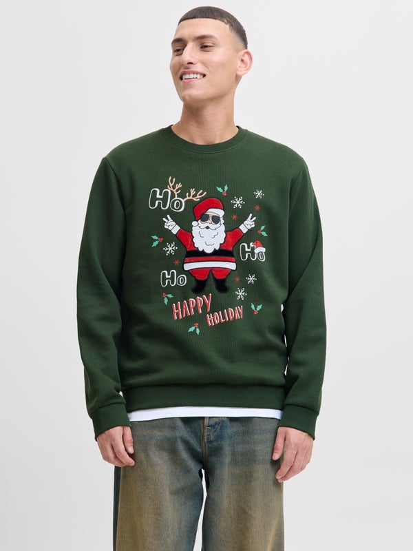 premium by jack & jones X-mas Sweatshirt Green / Kombu Green