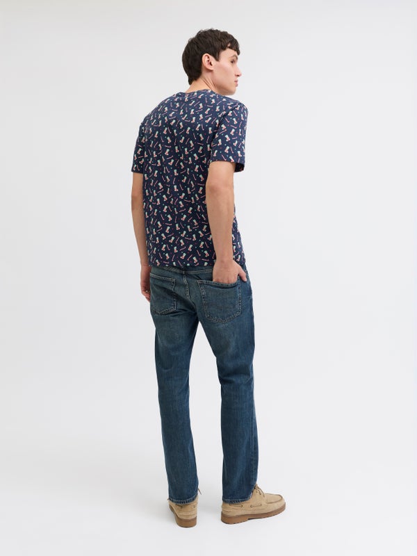 Premium By Jack & Jones X-mas T-shirt Blue / Sky Captain