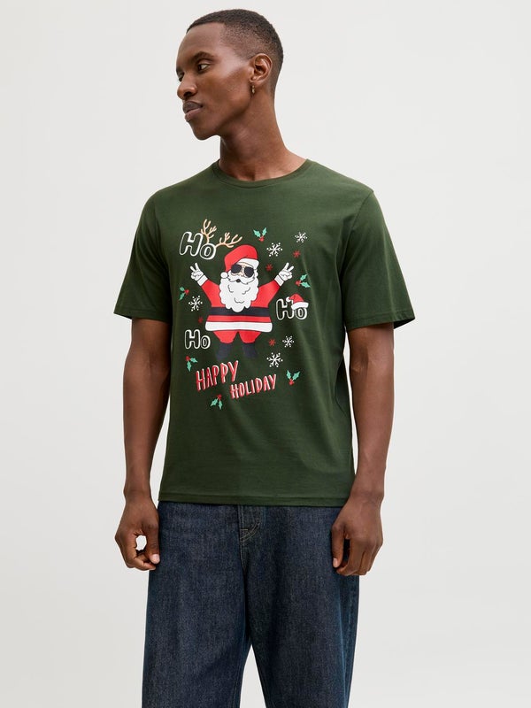 Premium By Jack & Jones X-mas T-shirt Green / Kombu Green