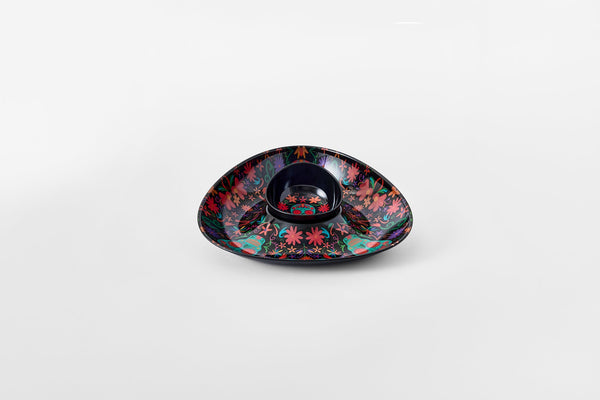 prepara Chip and Dip Holder - Day of the Dead Edition
