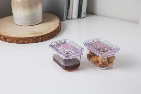 Prepara Latchlok Click Rose Container - 0.9 Cups (Set Of 2)