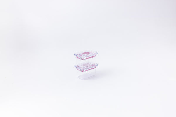 prepara Latchlok Click Rose Container - 0.9 Cups (Set of 2)