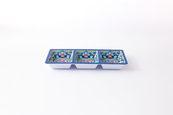 Prepara 3 Section Taco Tray (Blue)