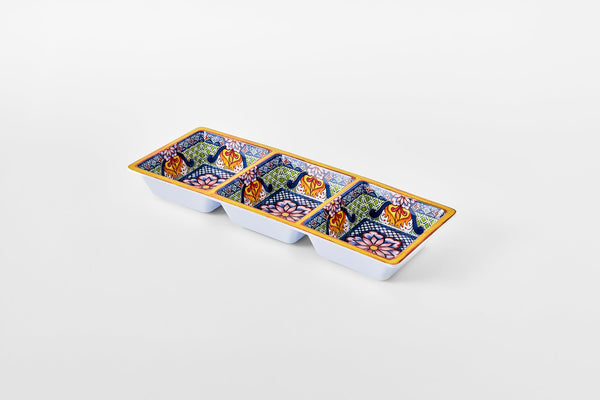 Prepara 3 Section Taco Tray (Yellow)