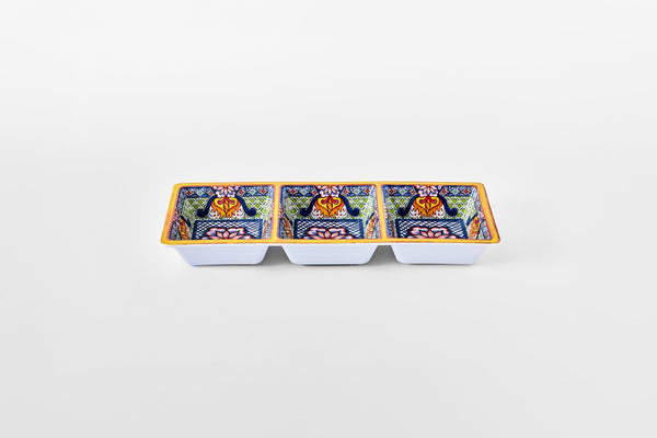 prepara 3 Section Taco Tray (Yellow)