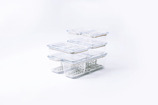 prepara Latchlok Click Oat Container - 12 Piece Set
